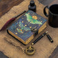 Leather Journal Vintage Notebook With Butterfly Print