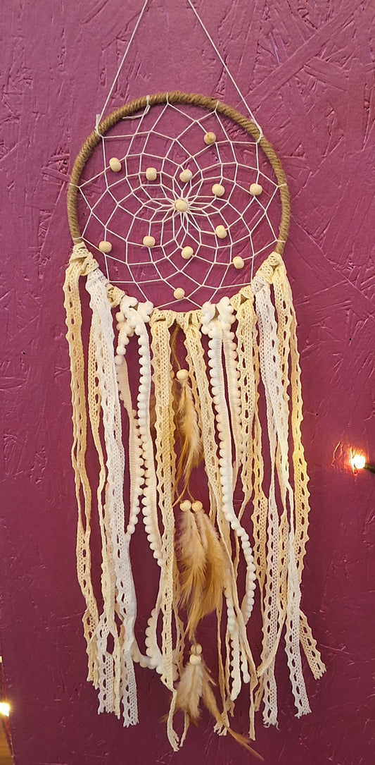 Beaded Feather Dream Catcher The Enchanted Bazaar Decor