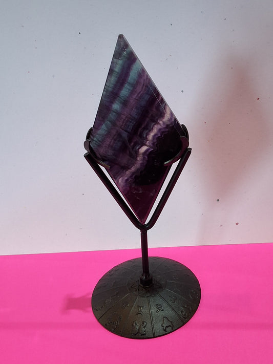 Fluorite Zodiac Crystal With Stand