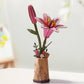 Pink Lily Rosewood DIY Wooden Flower Bouquet 3D