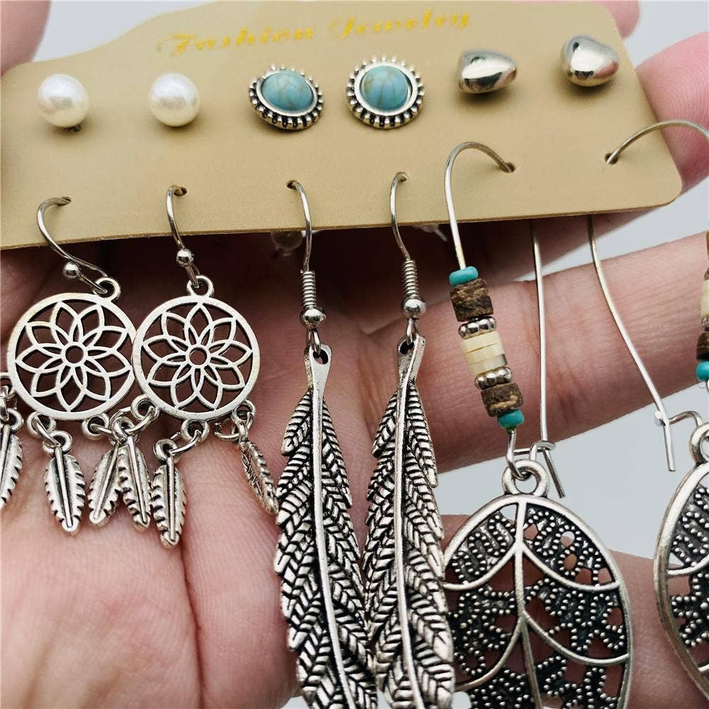 Women Boho Style Earring Set