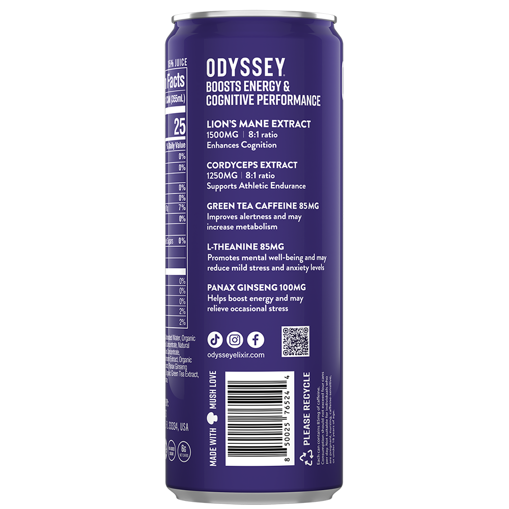 Blackberry Lemonade 85mg Sparkling Mushroom Energy