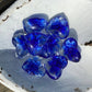 Floral Glass Pocket Hearts w/Heart Bowl Display- Large (100)