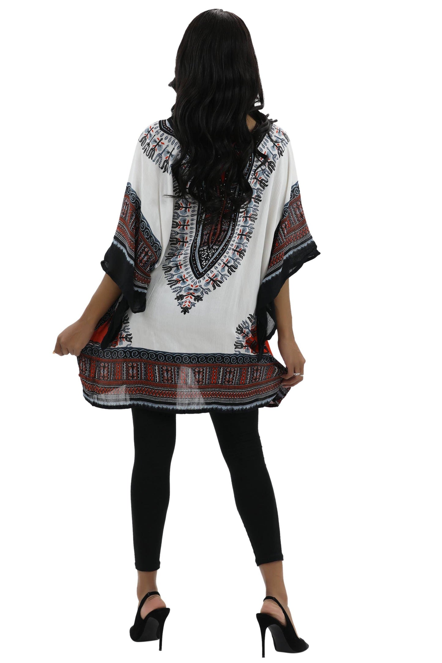 Traditional Dashiki Print Cover Up
