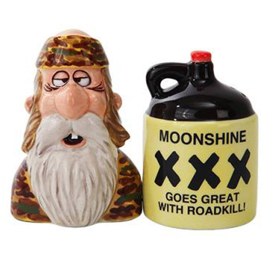 Making Moonshine Salt and Pepper Shaker Set