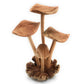 Hand Carved Medium Wooden Mushroom