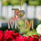 I Love Mom Ornament - Recycled Paper - *Mother's Day*