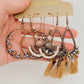 Three Pairs Set Boho Earrings In Different Styles