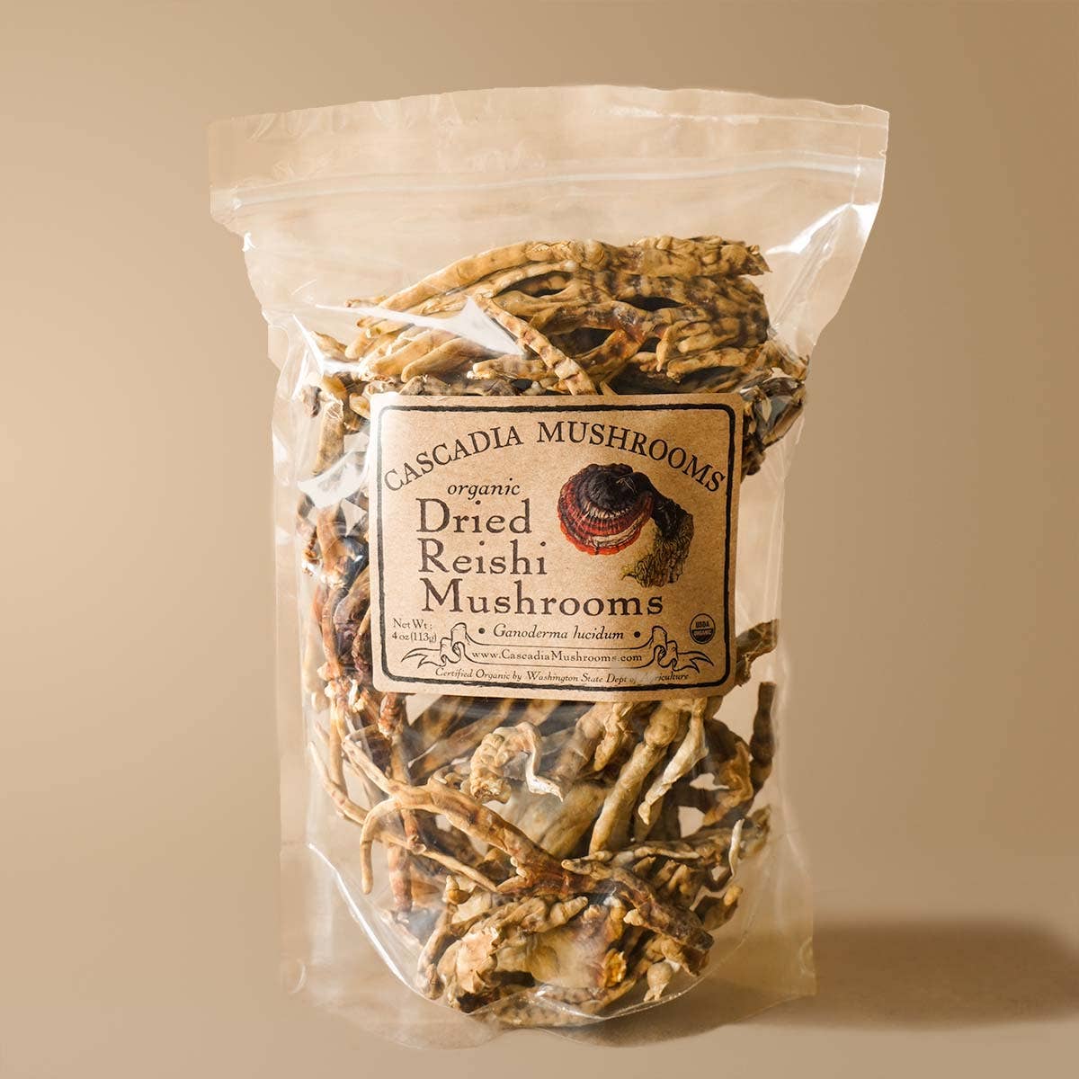 Organic Dried Red Reishi Mushroom - 0512