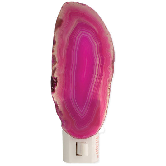 Natural Light Pink Agate Nightlight