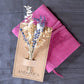 Charming Lavender Bunny Tail Mini Bouquet featuring dried lavender and bunny tails, handcrafted in California by Andaluca.