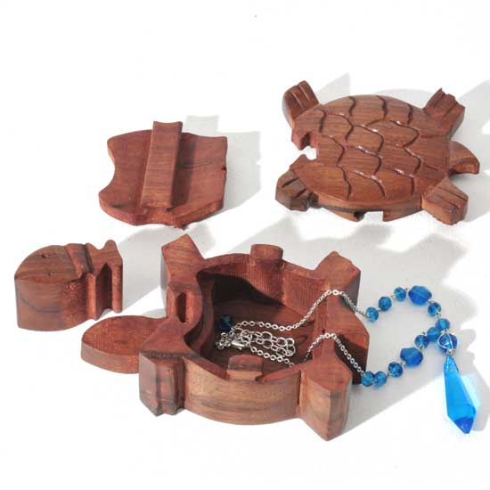 Wood Puzzle Box - Turtle
