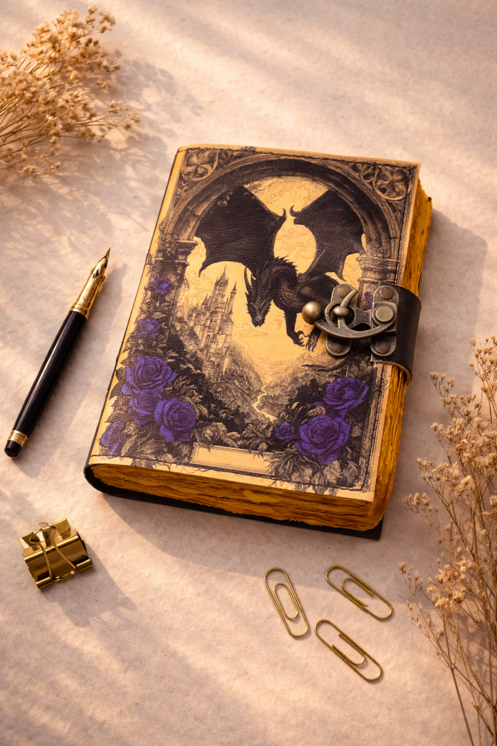 Leather Vintage Handmade Journal Blank Grimoire Notebook Diary Premium Quality
