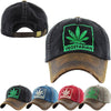 MARIJUANA LEAF VEGETERIAN VINTAGE BALLCAP