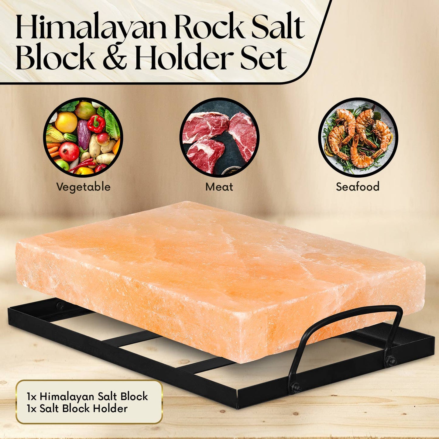 Natural Himalayan Rock Salt Block Cooking Plate