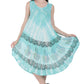 Paisley Block Print Tie Dye Beach Dress