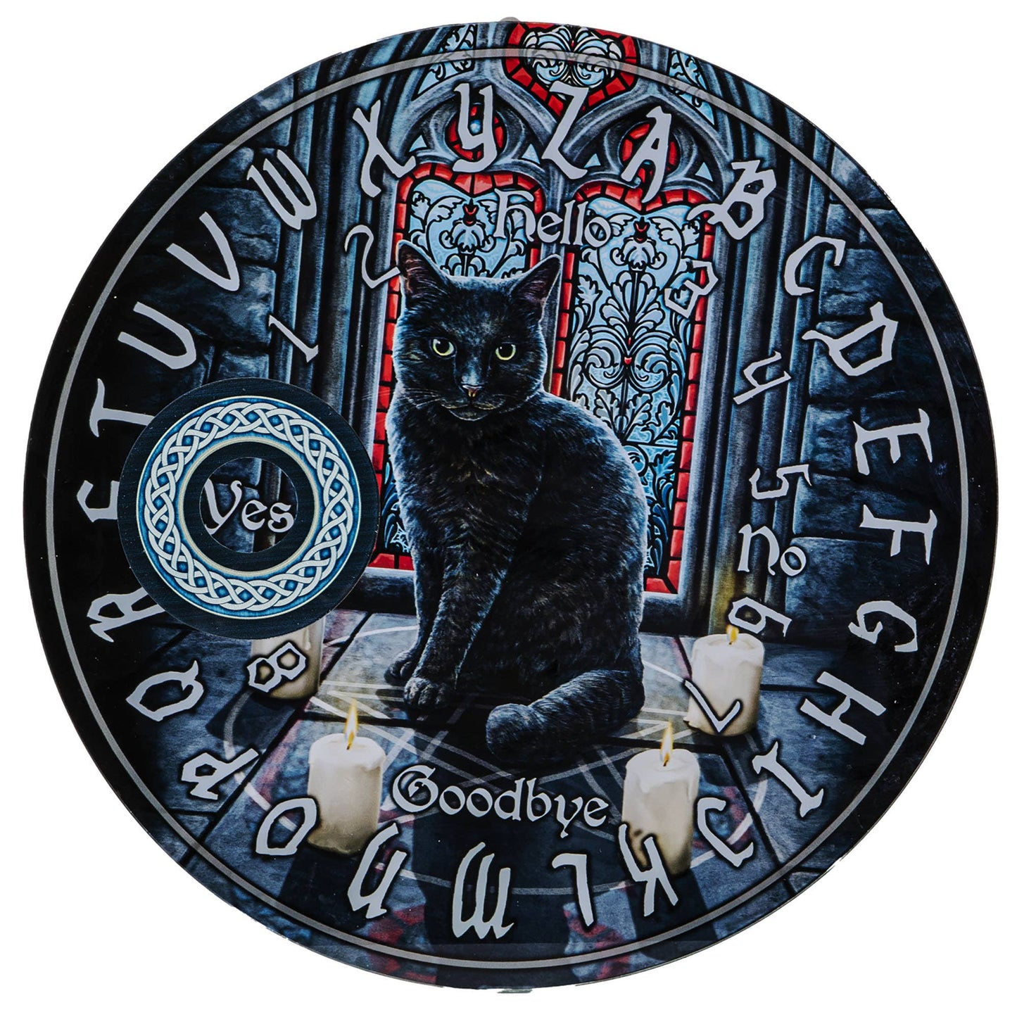 Sacred Circle Glass Spirit Board Table