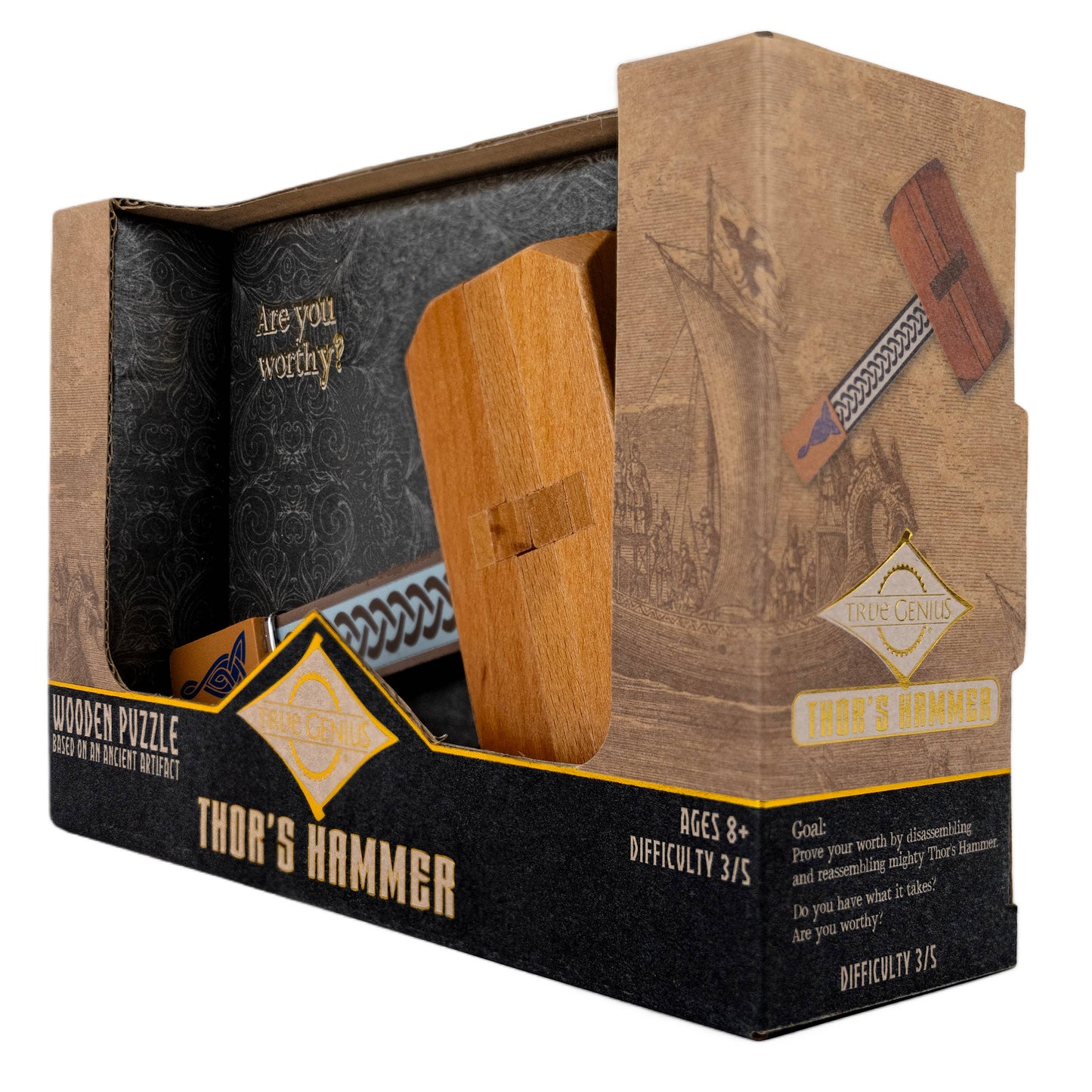 True Genius Thor's Hammer Puzzle