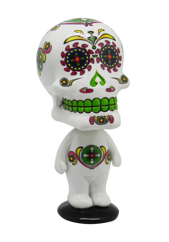 White Day of the Dead Bobblehead