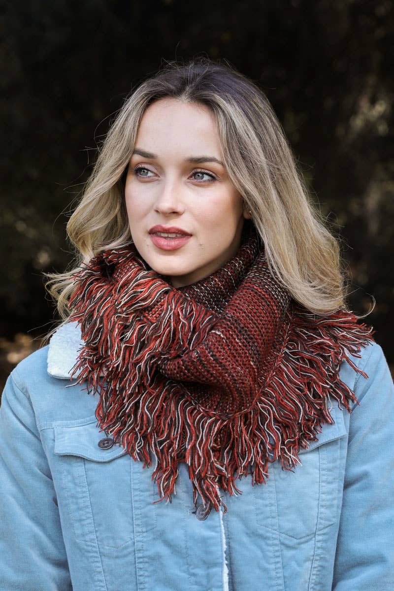 Soft and Warm Marled Knit Infinity Loop Scarf ♾️