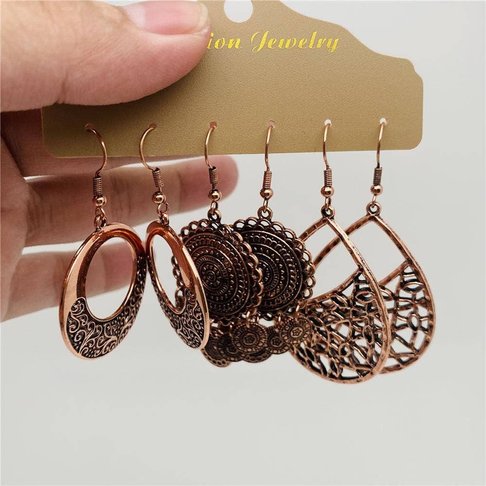 Women Boho Style Earring Set