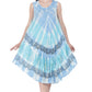 Paisley Block Print Tie Dye Beach Dress