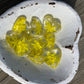 Floral Glass Pocket Hearts w/Heart Bowl Display- Large (100)