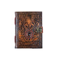 Leather Notebook With Stone Dragon Embossed Travel Journal