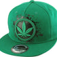 MARIJUANA LEAF SNAPBACK