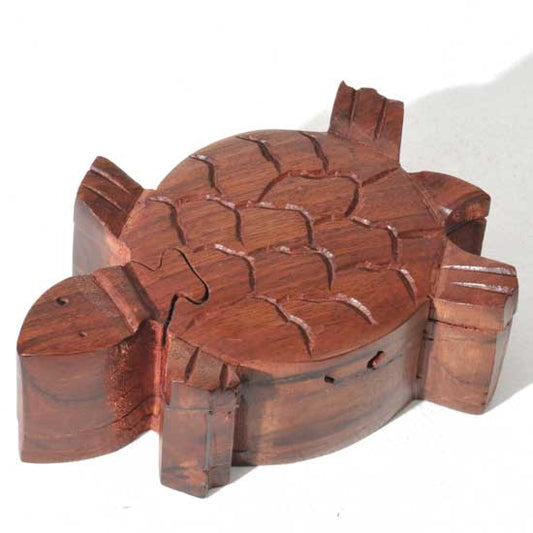 Wood Puzzle Box - Turtle