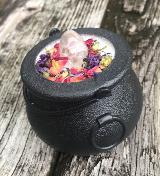 Magic Spell Witch Cauldron Quartz Crystal Bath Bomb