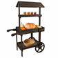 Country Market Flower Stand Raised Garden Bed - Charred Fir