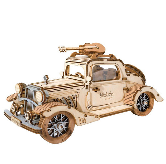 Rolife 3D Wooden Puzzle DIY Vintage Car Model