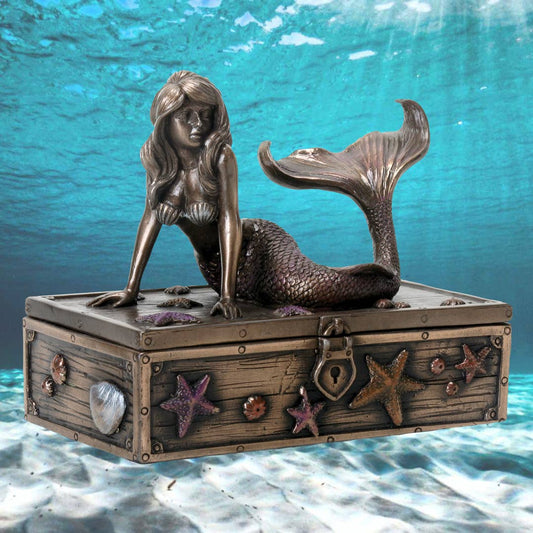 Mermaid on Treasure Trinket Box