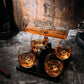 Motorcycle Decanter Set For Whiskey And Wine 1100ml Hand Blown Glass With Spigot