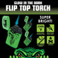 Glow In The Dark Flip Top Torch Lighter Assortment- 15/Pack