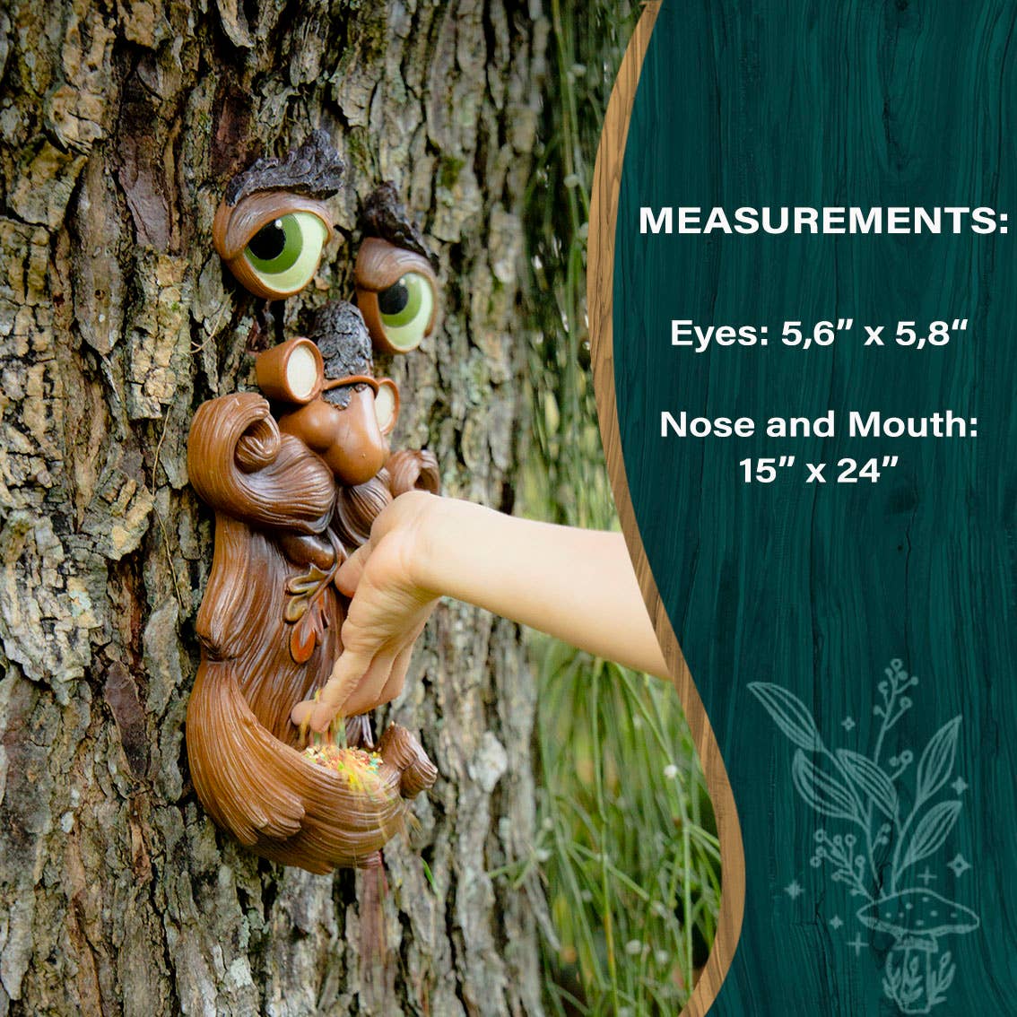 Tree Face bird feeder