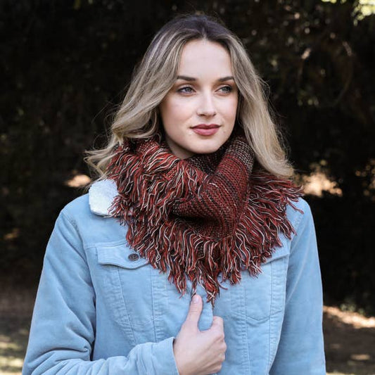 Soft and Warm Marled Knit Infinity Loop Scarf ♾️