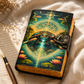 Mystic Turtle Leather Journal Handmade With Brass Lock And Deckle Edge Pages