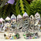 Angel Aura Druzy Sphalerite Obelisk Tower Point