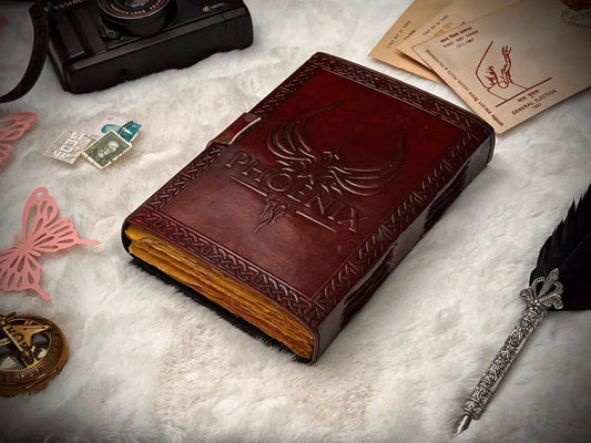 Leather Journal Notebook With Harry Potter Embossed