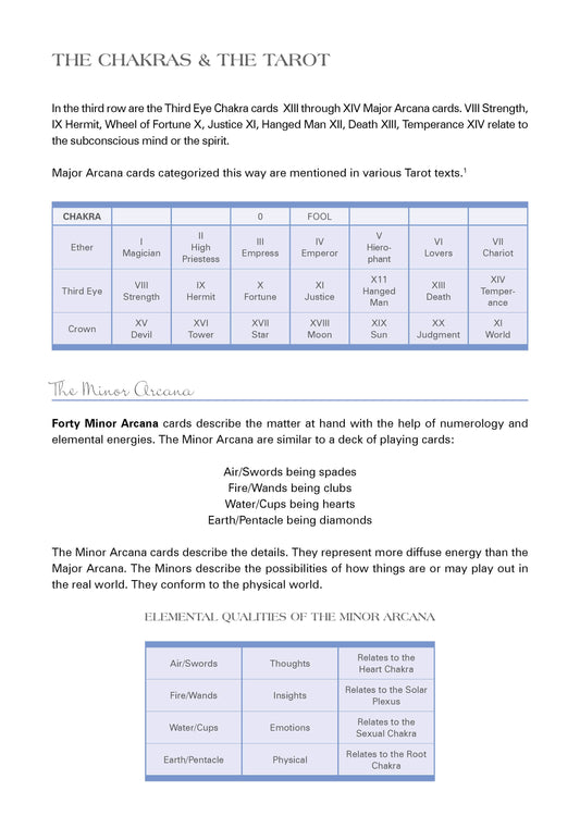 Tarot and the Chakras: Opening New Dimensions to Healers