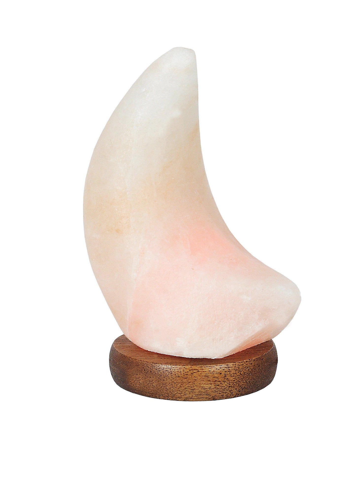 Crystal Himalayan Salt Lamp Moon Light Polished Stone
