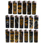 Smokezilla LightUp Gold Foil Curve Lighter Assortment- 30/Pk