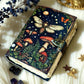 Handmade Leather Journal Blank Vintage Notebook With Mushroom Print Gift Idea
