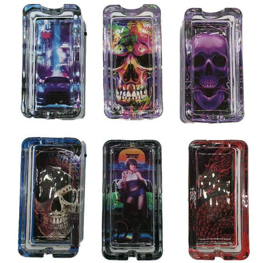 Smokezilla Underglow Light Up Ashtray Assortment- 6/Pack