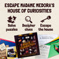 Experience adventure with Madame Medora's House of Curiosities Escape-Room Board Game, perfect for family fun!