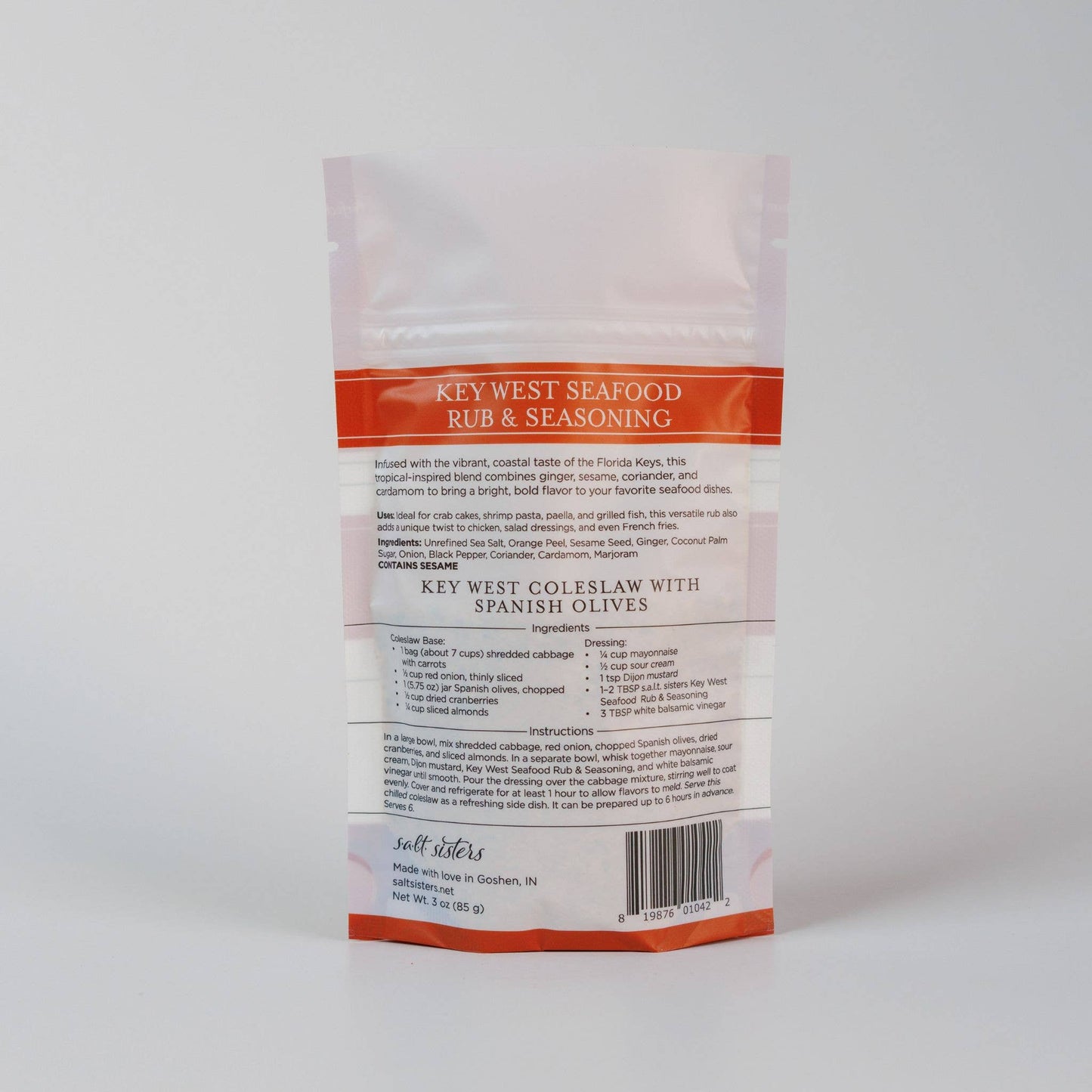 Rub & Seasoning Mix - Key West Seafood - 3 oz Bag