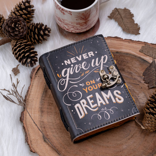 Leather Travel Journal With Quotes Notebook For Adventurers