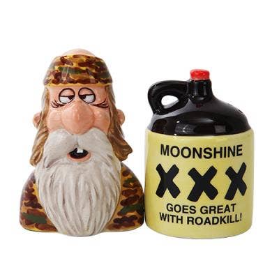 Making Moonshine Salt and Pepper Shaker Set